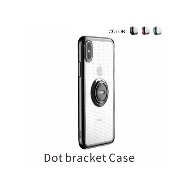 

BASEUS Dot Bracket Kickstand TPU Mobile Phone Case for iPhone XR 6.1 inch - Black, iPhone XR 6.1 inch