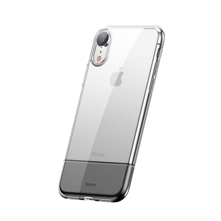 

BASEUS Soft and Hard Series Plastic + TPU Hybrid Cover for iPhone XR 6.1 inch - Black, iPhone XR 6.1 inch