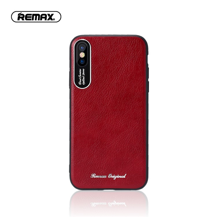 

Корпус Мобильного Телефона TPU С Кожаным Покрытием REMAXPU Для Iphone X - Красный, iPhone XS 5.8 inch