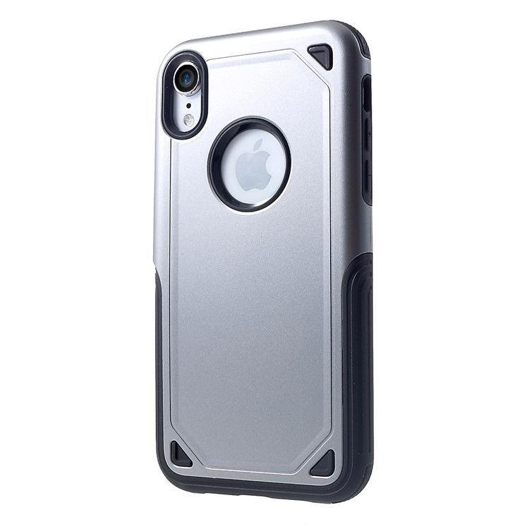 

Для Iphone 9 6.1-дюймовый Гибридный PC + TPU Брони Прочный Корпус Для Защиты Телефона - Серый, iPhone XR 6.1 inch