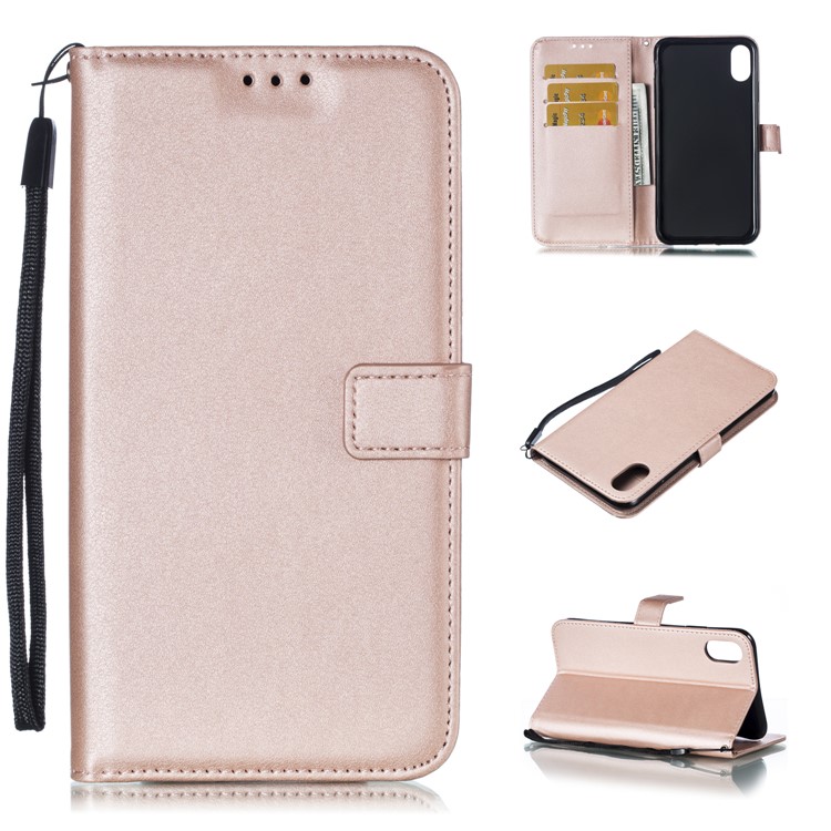 

Wallet Leather Stand Shell for iPhone XS Max 6.5 inch - Rose Gold, iPhone XS Max