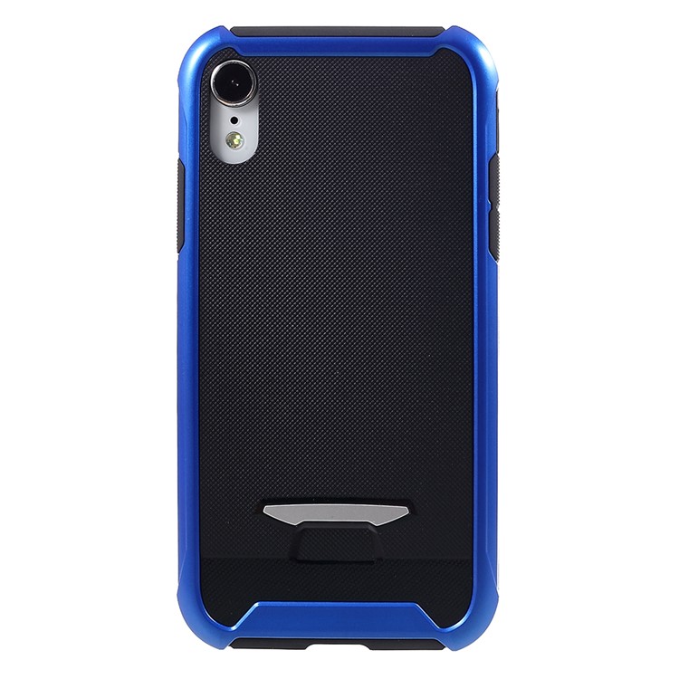 

Гранулированная Текстура TPU + PC Гибридная Мобильная Крышка Для Iphone 9 6.1 Inch - Синий