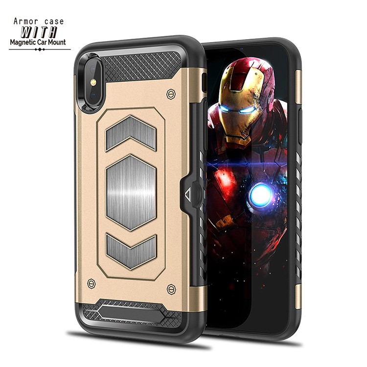 

Совместимость С ПК + TPU С Задней Панелью Для Iphone 9 Плюс 6,5 Дюйма - Золото
