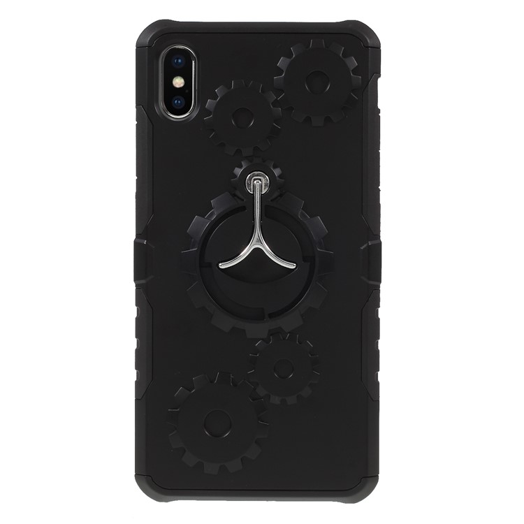 

Механическая Шестерня PC + TPU Гибридная Подставка Для Iphone 9 Plus 6.5 Inch - Черный