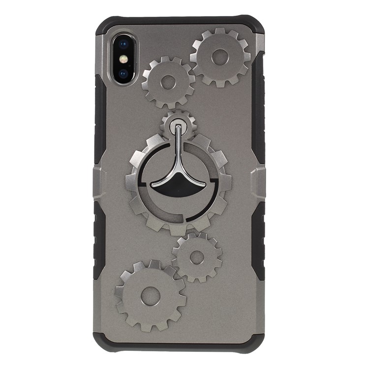 

Механический Механизм PC + TPU Гибридный Подставка Для Iphone 9 Плюс 6.5 Inch - Серый