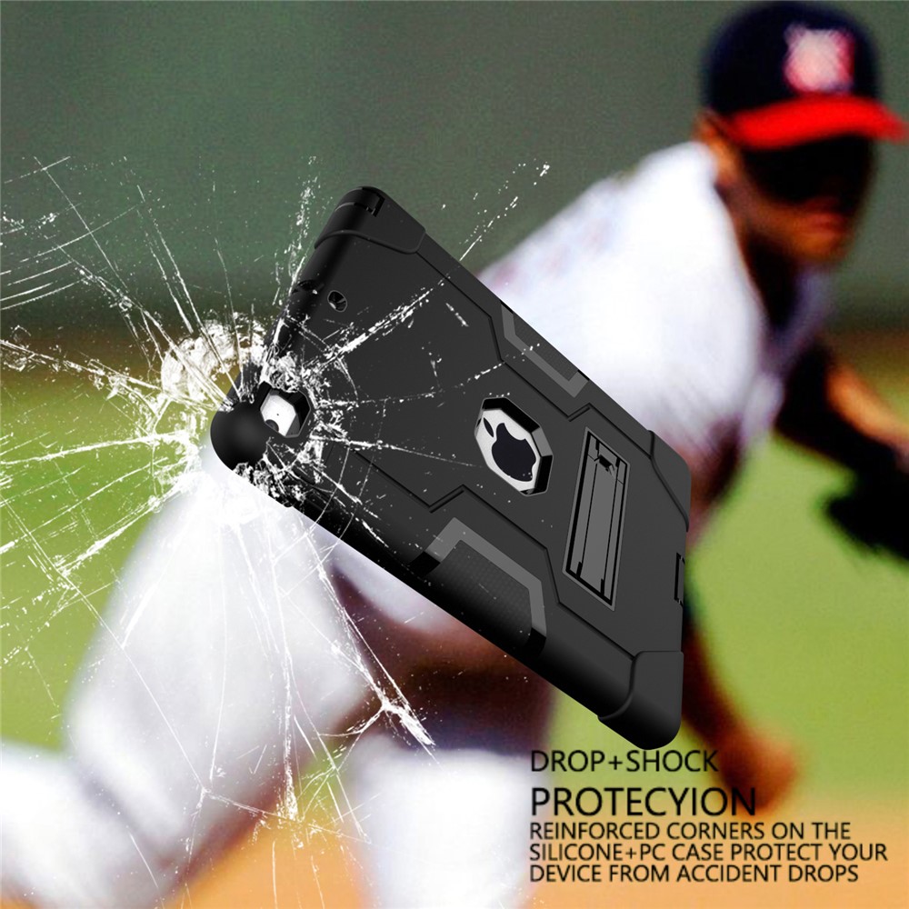 Étui De Protection Pour Tablette PC Silicone En Silicone Pour IPad 9.7 (2018) /9.7 (2017) - Tout Noir-4