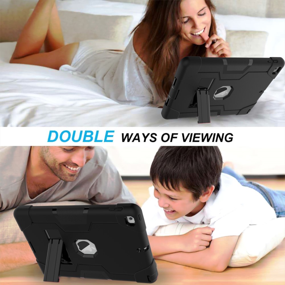 Étui De Protection Pour Tablette PC Silicone En Silicone Pour IPad 9.7 (2018) /9.7 (2017) - Tout Noir-5