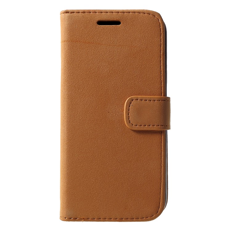 

Ретро-кожаный Кошелек С Флип-защитной Оболочкой С Подставкой Для Iphone 9 6.1 Inch - Коричневый
