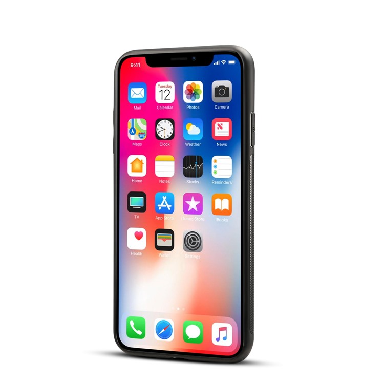 Impressão Padrão PU De Couro Revestido PC + TPU Caso Híbrido Para Iphone 9 Plus 6,5 Polegadas - Peônia-2