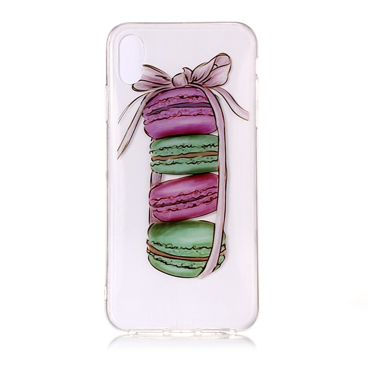 

Patterned IMD Clear TPU Phone Casing for iPhone Xs Max 6.5-inch - Macaroon, iPhone XS Max 6.5 inch