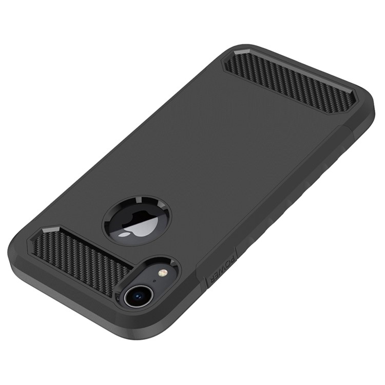 Carbon Fiber Texture PC + TPU Combo Case for iPhone 9 Plus 6.5 inch - Black-5