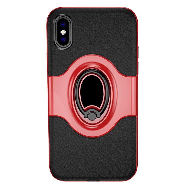 Корпус мобильного телефона pc + tpu с держателем для мобильного телефона для iphone 9 плюс 6,5 дюйма - красный