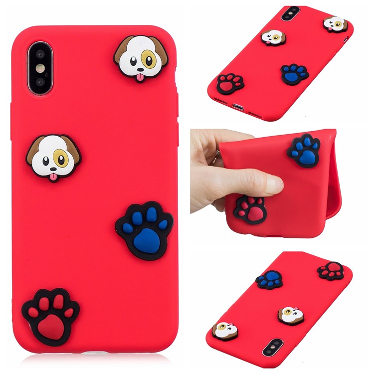 

3D-рисунок Мультфильма ТПУ Для Iphone 9 6.1 Inch - Красная Собачка, iPhone XR 6.1 inch