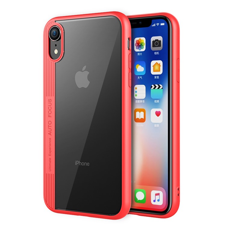 

Hard PC + Soft TPU Hybrid Cell Phone Cover for iPhone XR 6.1 inch - Red