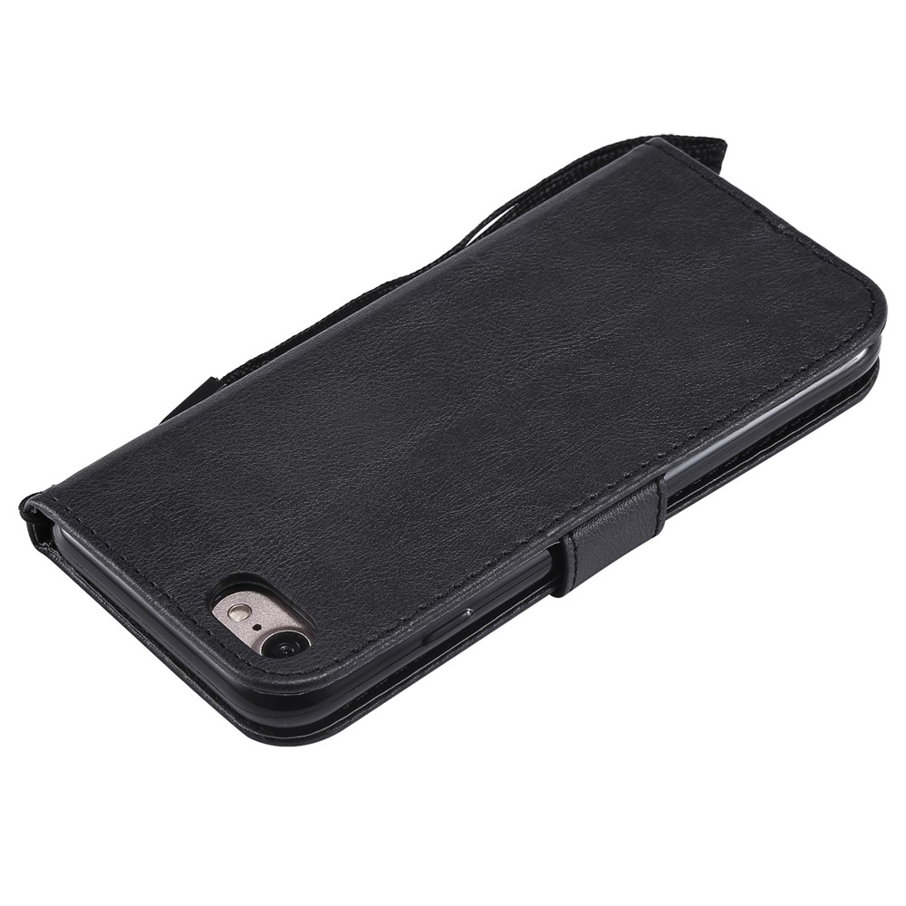 Wallet Leather Stand Case for iPhone 8/7 - Black-6