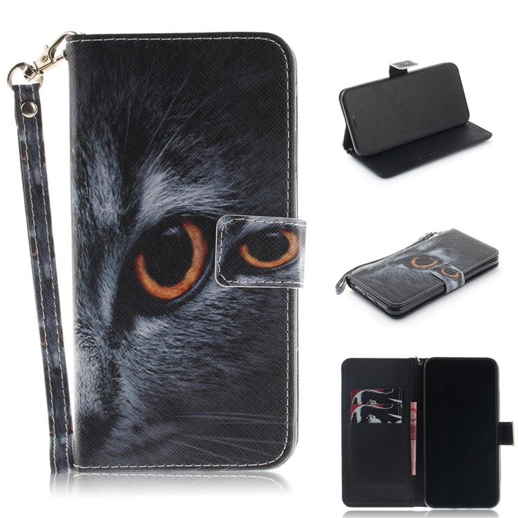 

Pattern Printing Magnetic Leather Stand Cover for iPhone Xs Max 6.5 inch - Cat Pattern, iPhone XS Max