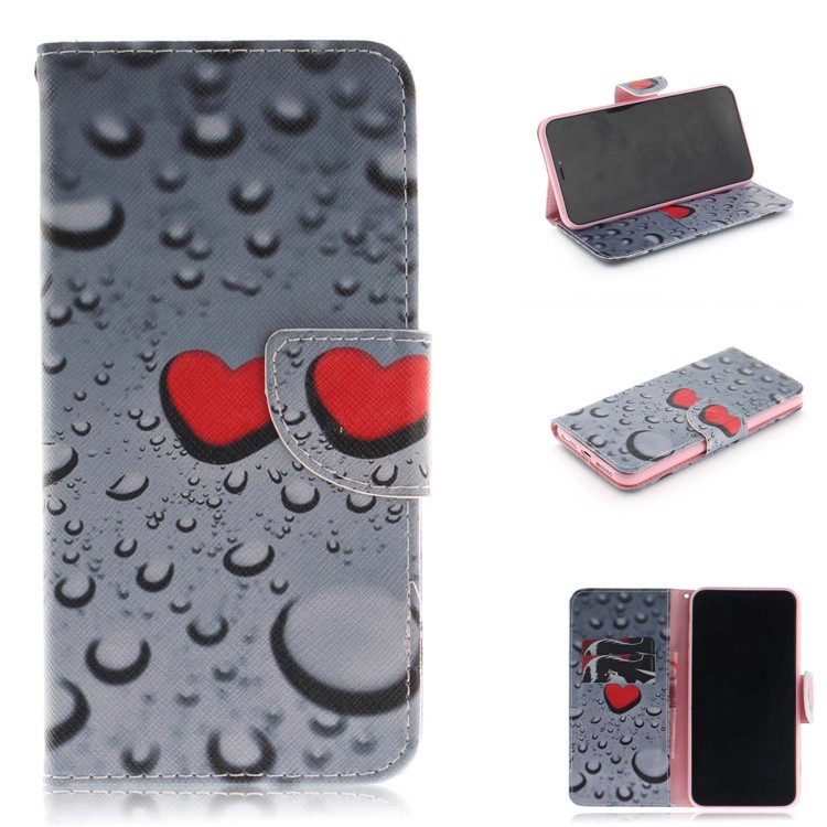 

Pattern Printing Wallet Stand Leather Cover Case for iPhone XS Max 6.5 inch - Water Drop, iPhone XS Max 6.5 inch