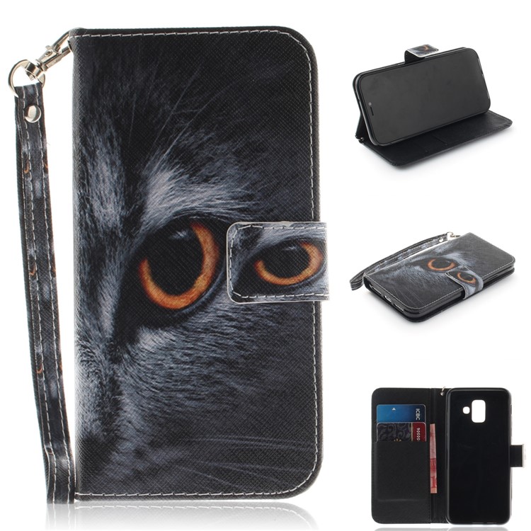 

Pattern Printing Stand Magnetic Wallet Leather Protective Shell for iPhone XR 6.1 inch - Eyes