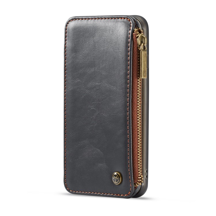 CASEME 011 Series Detachable 2-in-1 Business Zipper Leather Wallet Cover for iPhone 6s / 6 4.7-inch - Black-15