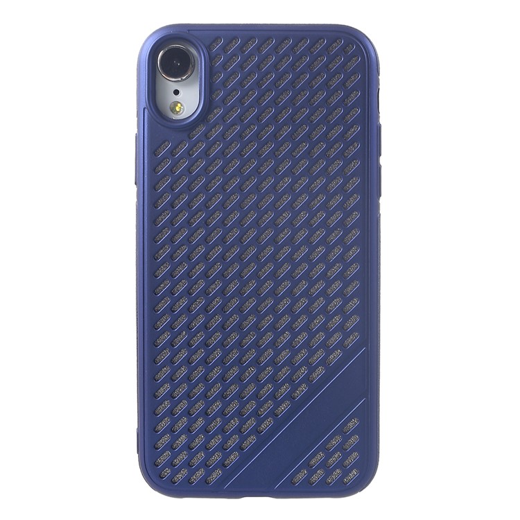 

Hollow Heat Dissipation TPU Mobile Case for iPhone XR 6.1 inch - Blue