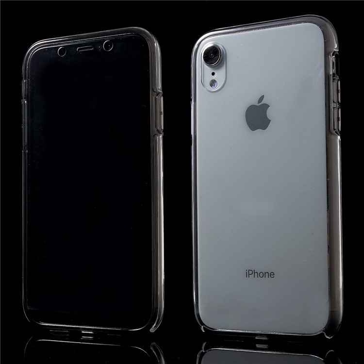 

Touchable TPU Front + PC Back 2-in-1 Full Protection Casing for iPhone XR 6.1 inch - Grey, iPhone XR