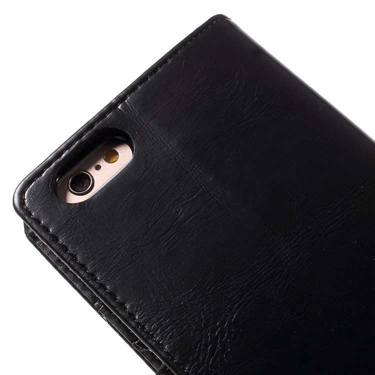 MERCURY GOOSPERY Blue Moon for iPhone 6s 6 Wallet Leather Case - Black-10