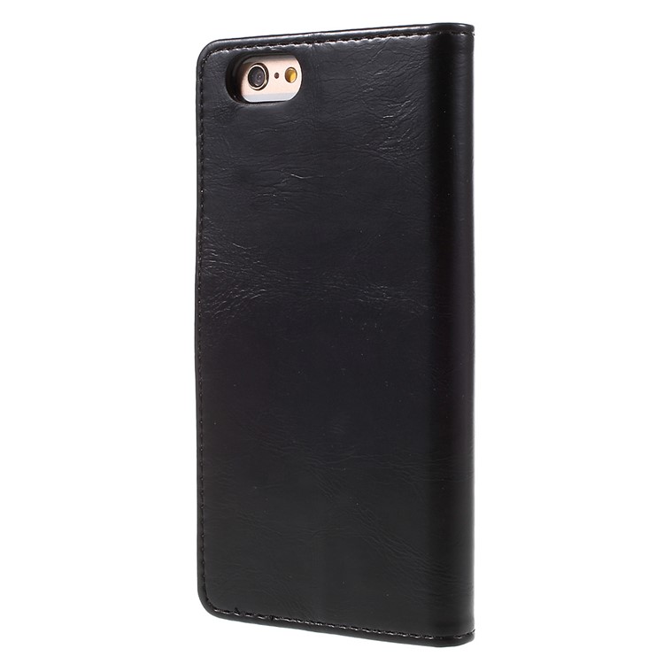 MERCURY GOOSPERY Blue Moon for iPhone 6s 6 Wallet Leather Case - Black-2
