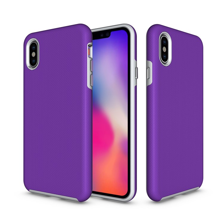 

Антискользящий Гибридный Чехол Для Iphone 9 Плюс 6,5-дюймовый Чехол Для Мобильного Телефона PCU Для ПК - Пурпурный, iPhone XS Max