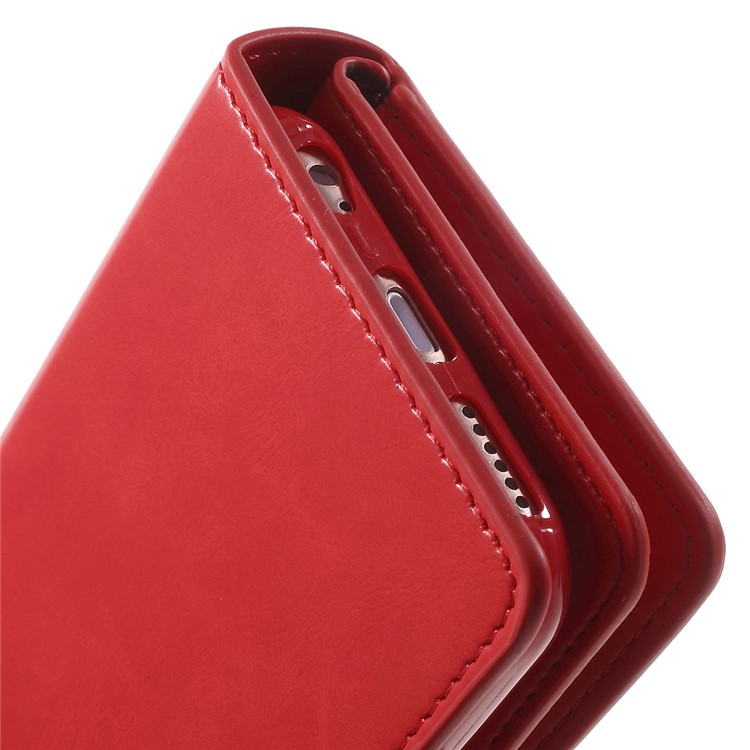 Custodia A Flip In Pelle Mansoor MERCURY GOOSPERY Per IPhone 6s 6 - Rosso-10