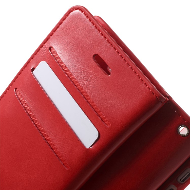 Custodia A Flip In Pelle Mansoor MERCURY GOOSPERY Per IPhone 6s 6 - Rosso-7