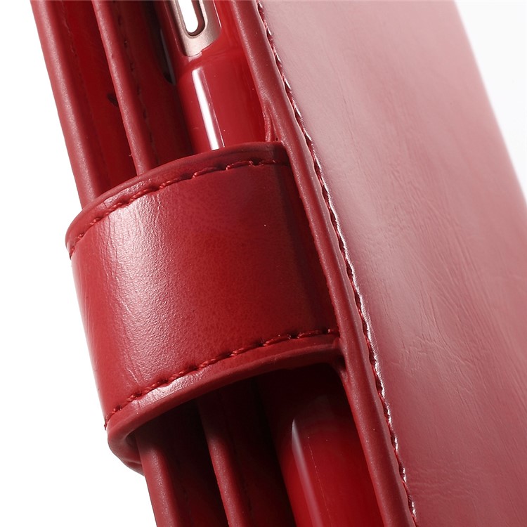 Custodia A Flip In Pelle Mansoor MERCURY GOOSPERY Per IPhone 6s 6 - Rosso-9