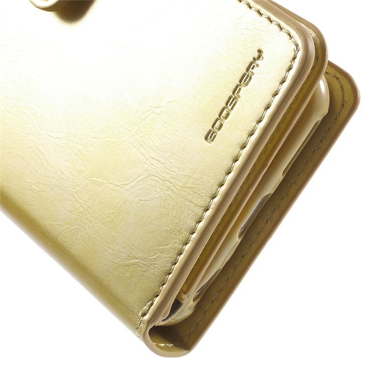 MERCURY GOOSPERY Mansoor Leather Wallet Flip Case for iPhone 6s 6 - Gold-11