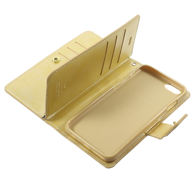 MERCURY GOOSPERY Mansoor Leather Wallet Flip Case for iPhone 6s 6 - Gold-6