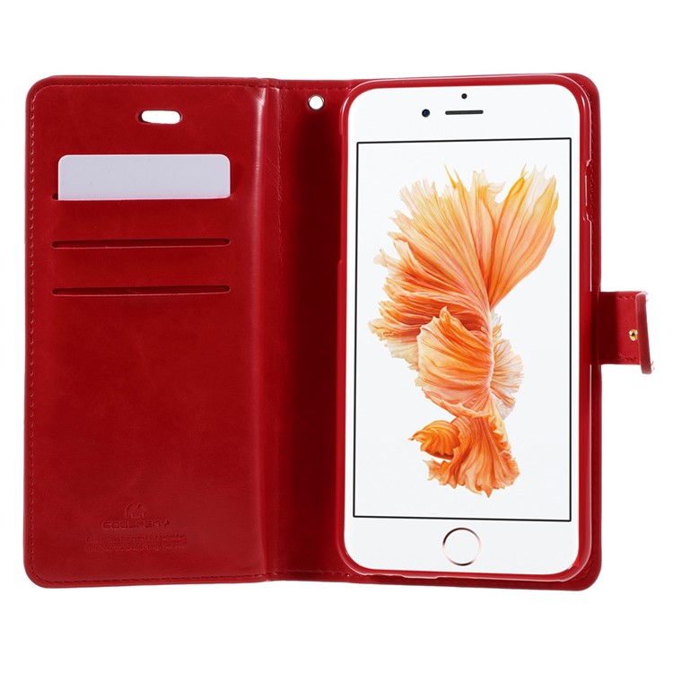 MERCURY GOOSPERY Mansoor Wallet Leather Case for iPhone 6s Plus/6 Plus - Red-5
