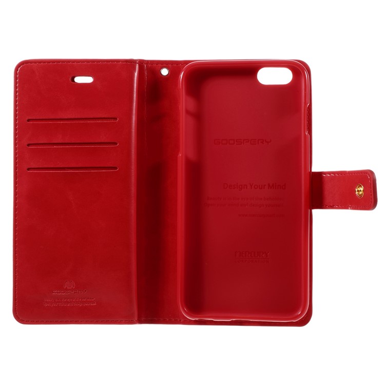 MERCURY GOOSPERY Mansoor Wallet Leather Case for iPhone 6s Plus/6 Plus - Red-9