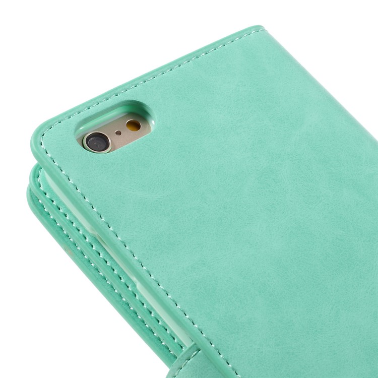 MERCURY GOOSPERY Mansoor Leather Flip Case for iPhone 6s Plus/6 Plus - Cyan-11