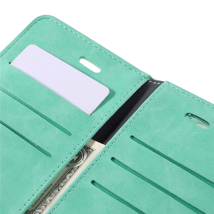 MERCURY GOOSPERY Mansoor Leather Flip Case for iPhone 6s Plus/6 Plus - Cyan-12