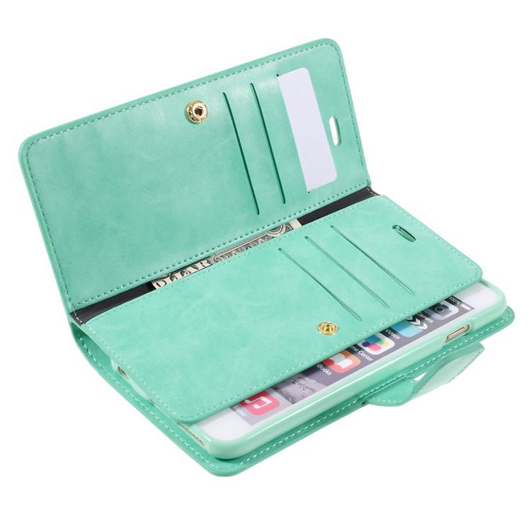 MERCURY GOOSPERY Mansoor Leather Flip Case for iPhone 6s Plus/6 Plus - Cyan-7