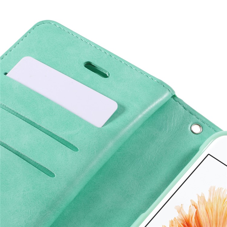 MERCURY GOOSPERY Mansoor Leather Flip Case for iPhone 6s Plus/6 Plus - Cyan-9