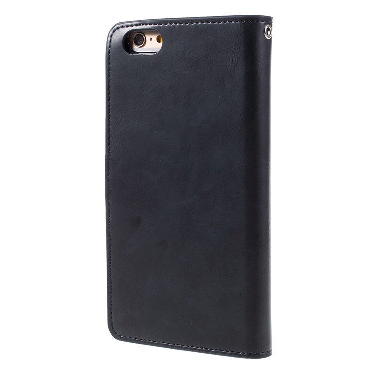 MERCURY GOOSPERY Mansoor Leather Cover for iPhone 6s Plus/6 Plus - Dark Blue-2