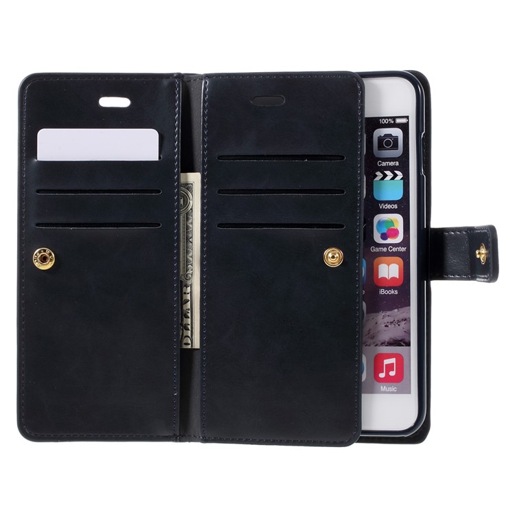 MERCURY GOOSPERY Mansoor Leather Cover for iPhone 6s Plus/6 Plus - Dark Blue-6