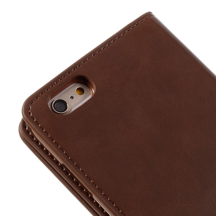 MERCURY GOOSPERY Mansoor Wallet Diary Case for iPhone 6s Plus/6 Plus - Brown-12