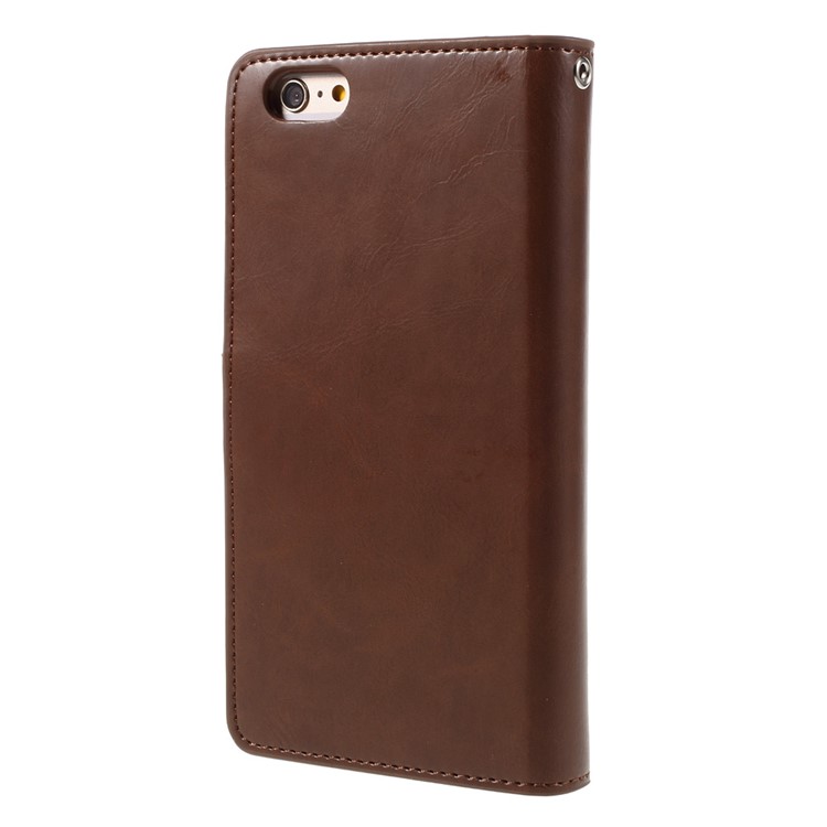 MERCURY GOOSPERY Mansoor Wallet Diary Case for iPhone 6s Plus/6 Plus - Brown-2