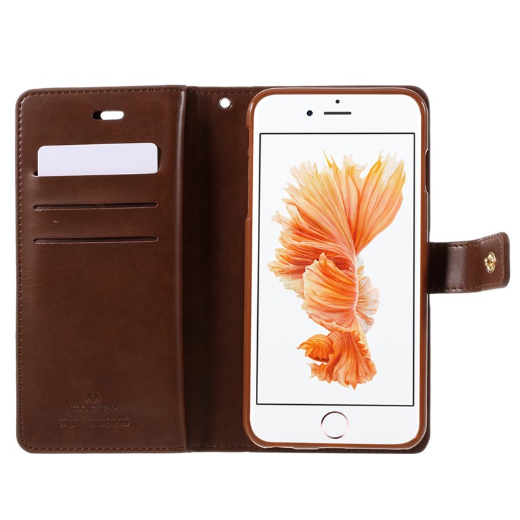 MERCURY GOOSPERY Mansoor Wallet Diary Case for iPhone 6s Plus/6 Plus - Brown-5