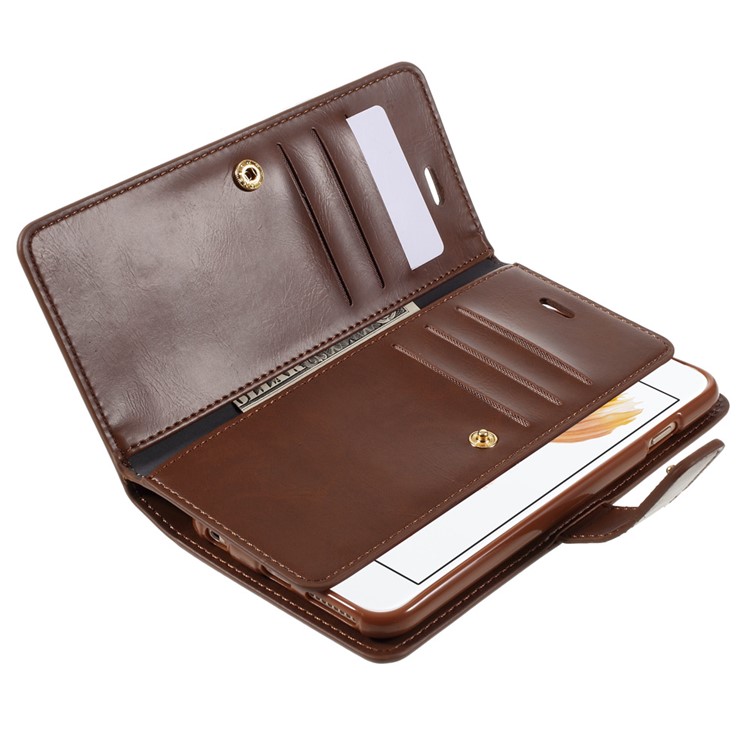 MERCURY GOOSPERY Mansoor Wallet Diary Case for iPhone 6s Plus/6 Plus - Brown-7