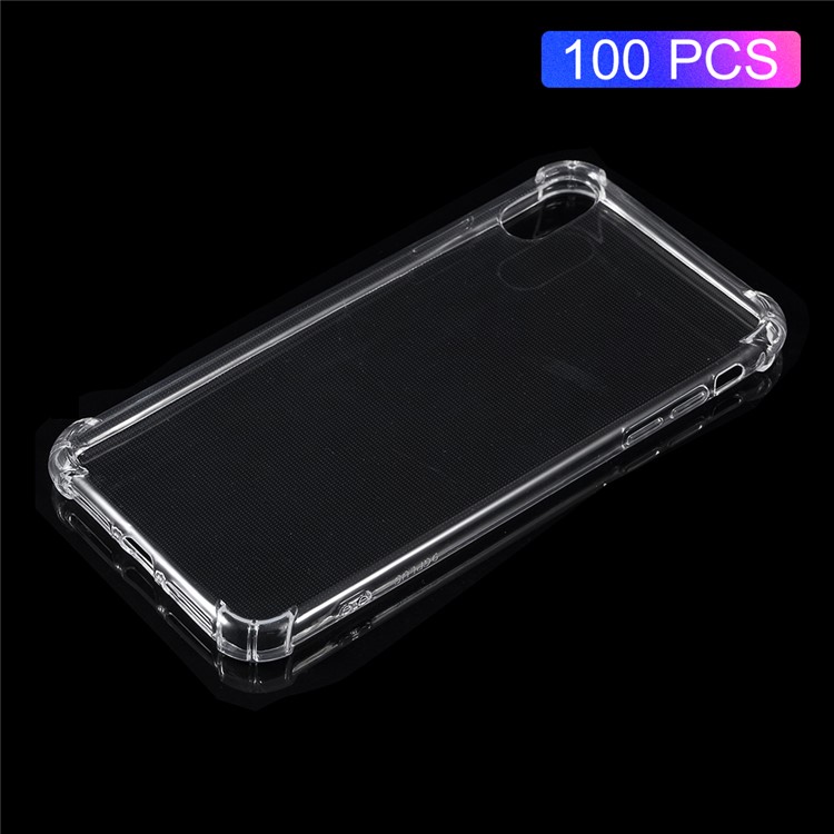 100PCS/Pack Drop-resistant Clear TPU Back Case for iPhone 9 Plus 6.5 inch-1