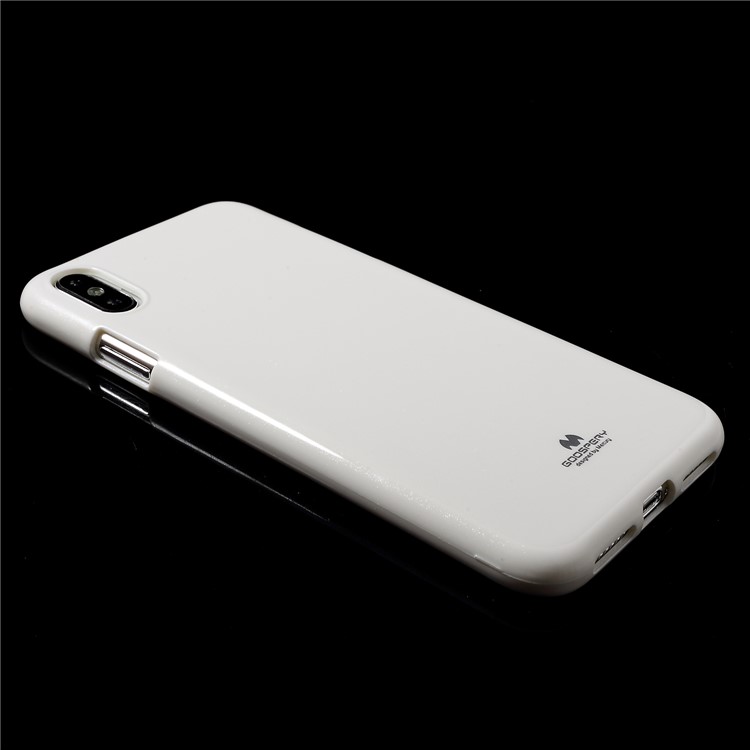 MERCURY GOOSPERY Glitter Powder TPU Protection Case Cover for iPhone 9 Plus 6.5 inch - White-4