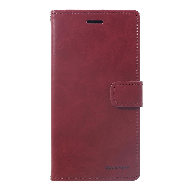 MERCURY GOOSPERY Blue Moon Flip Wallet Leather Phone Shell with Stand for iPhone 9 6.1 inch - Wine Red-2