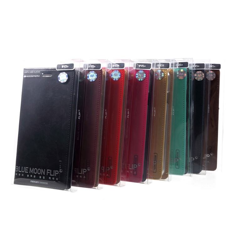 MERCURY GOOSPERY Blue Moon Leather Mobile Casing for iPhone 9 Plus 6.5 inch - Red-7