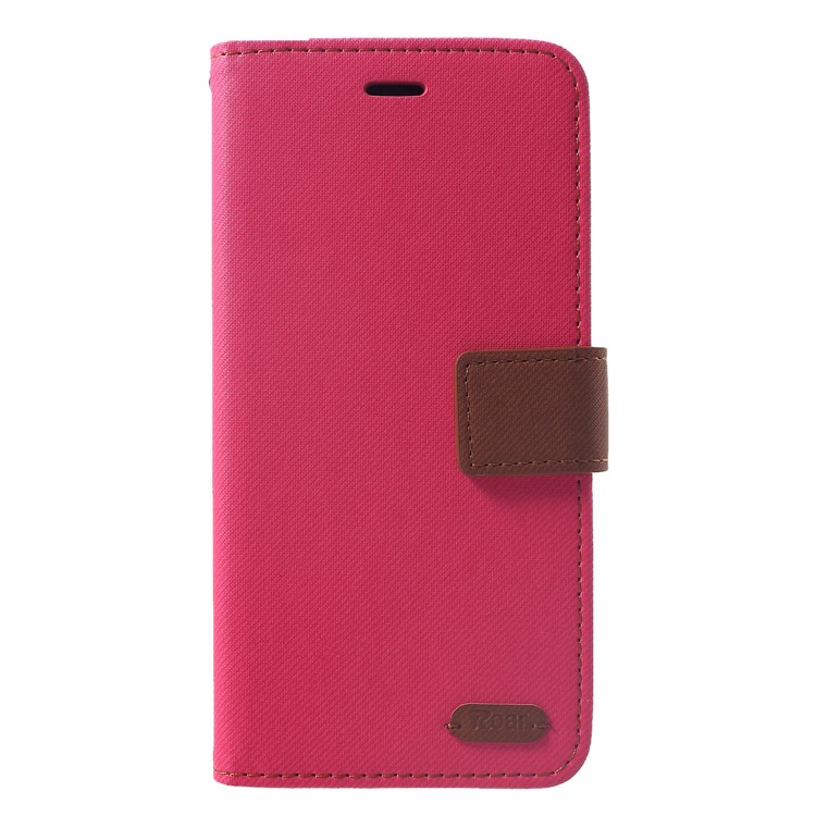 ROAR KOREA Simply Life Diary Leather Case for iPhone XR 6.1 inch Wallet Stand Phone Cover - Rose-3